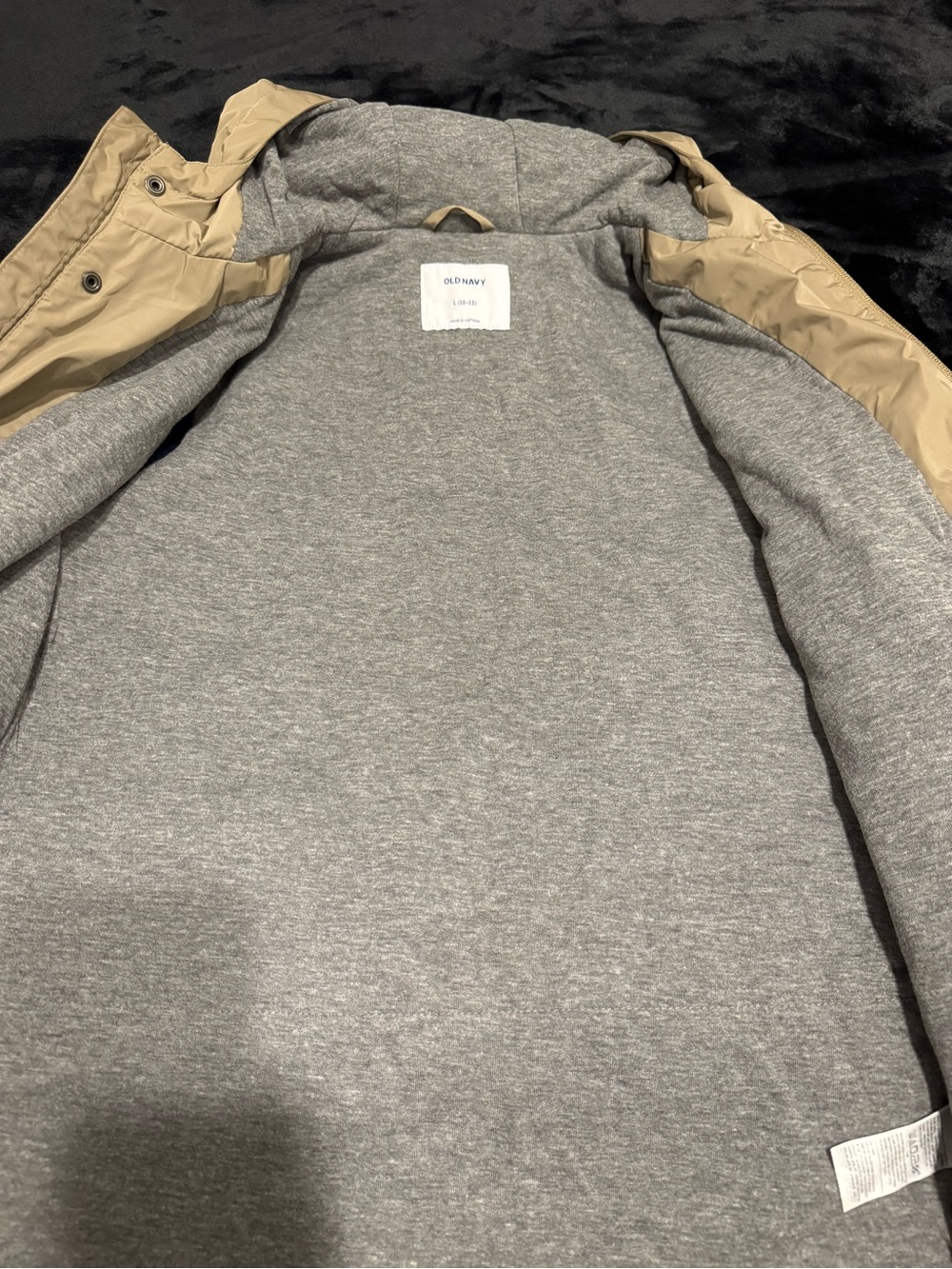 Old Navy Kids Hooded Jacket in Taupe/Beige - Picture 5 of 6